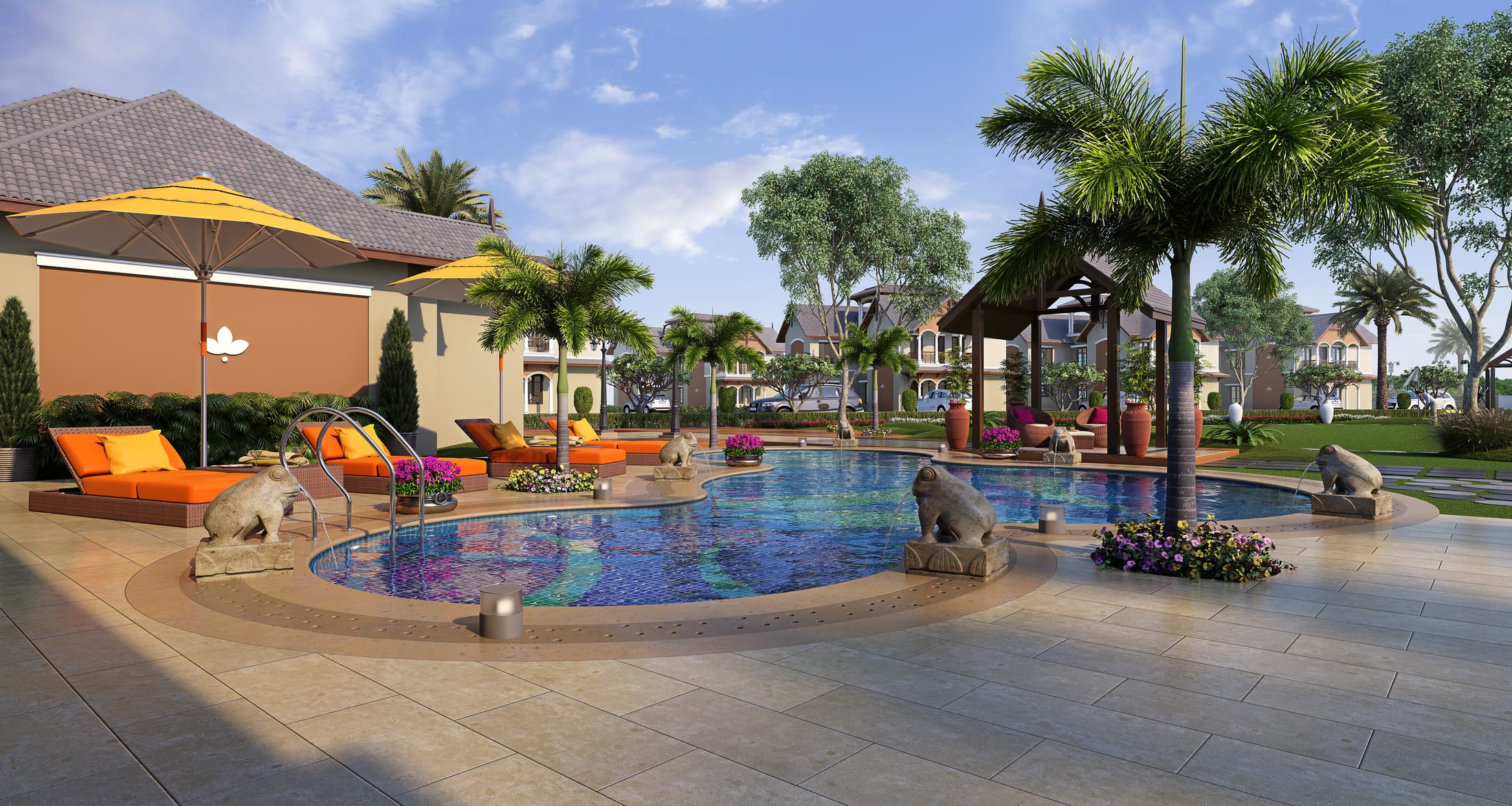 Paradise Estate — Pool Close