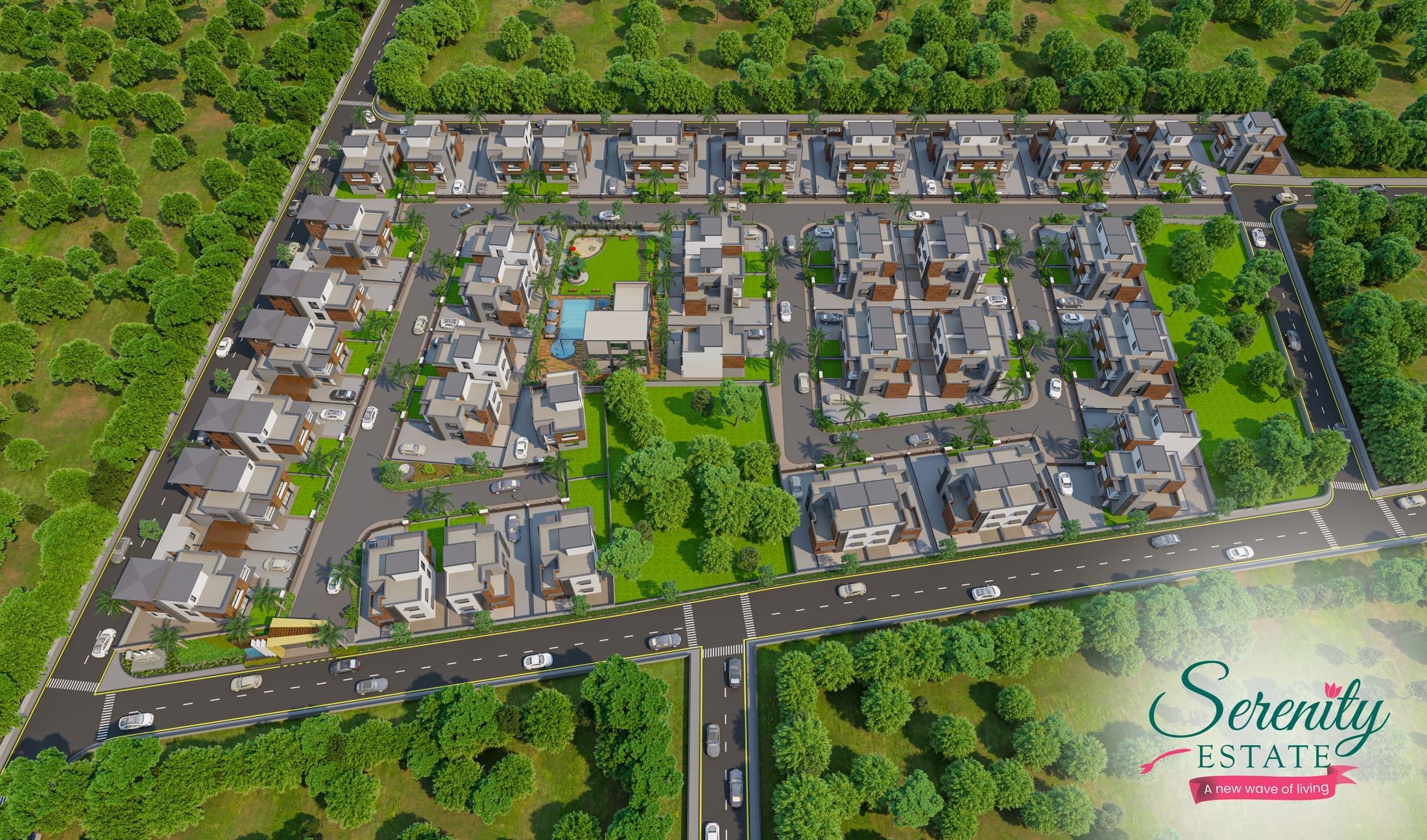 Serenity Estate — Bird View
