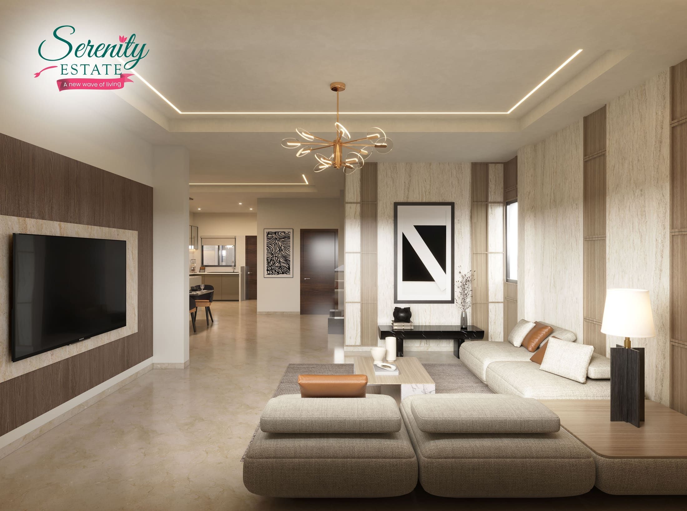 Serenity Estate — Living Dining