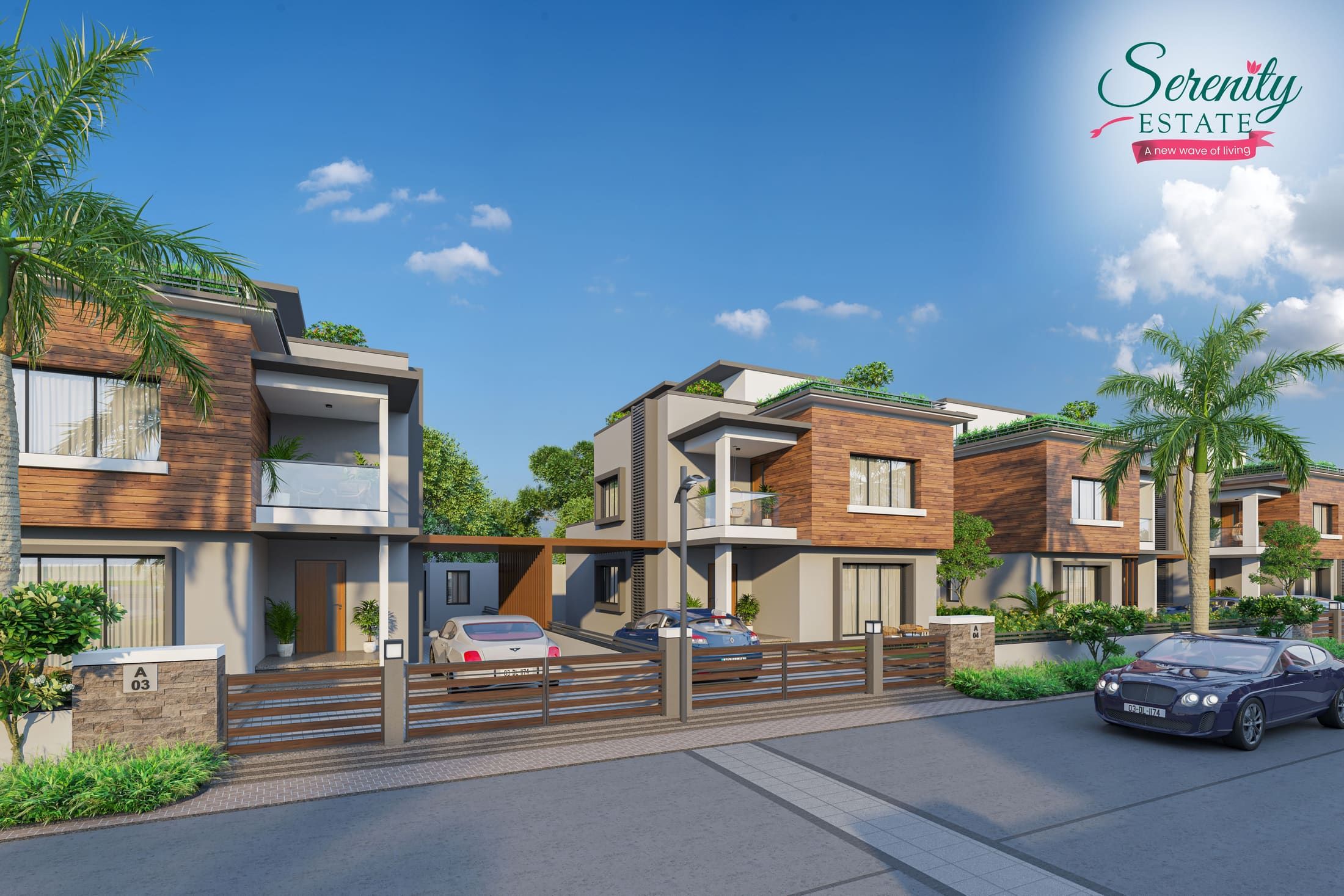 Serenity Estate — Type A Corner Day