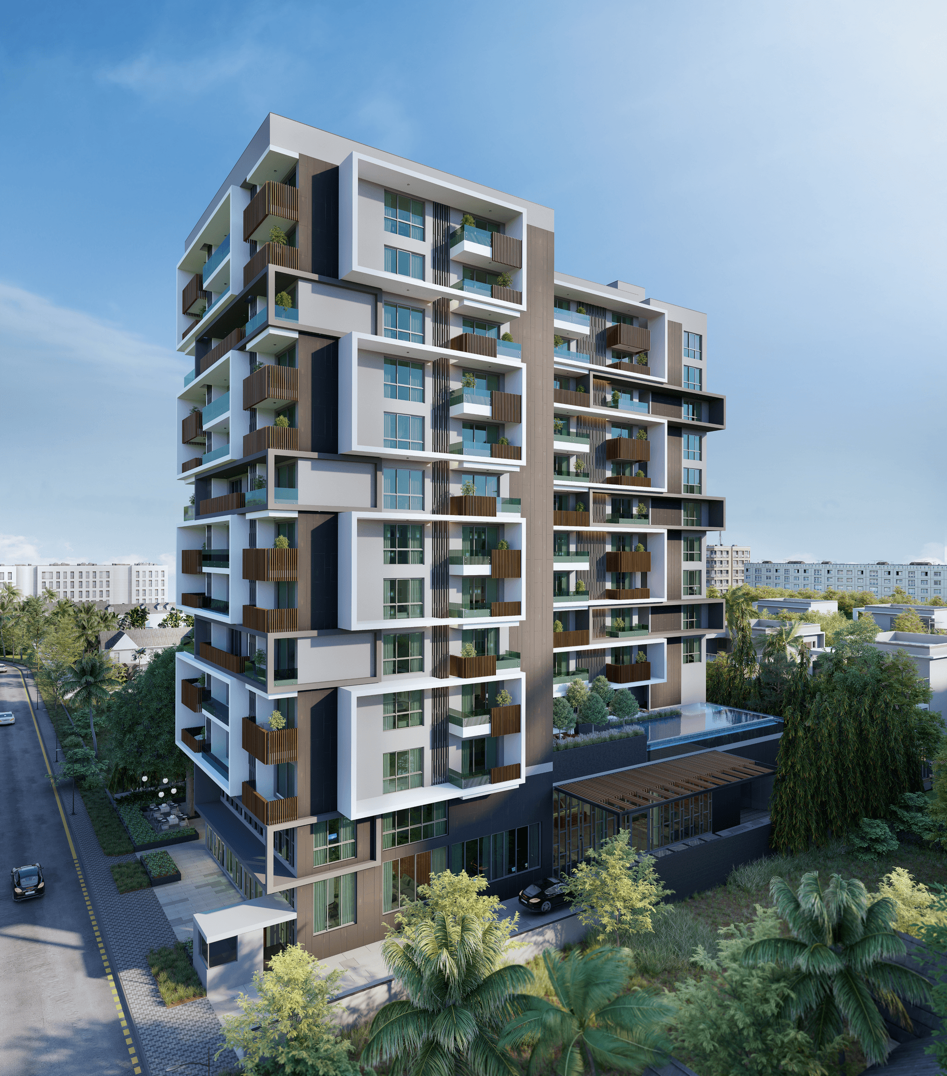 Solaris Apartments — Corner View Clean